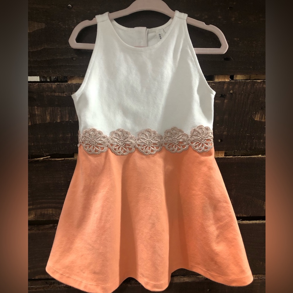 Janie and Jack 3t Girls Dress with Embroidery Detail